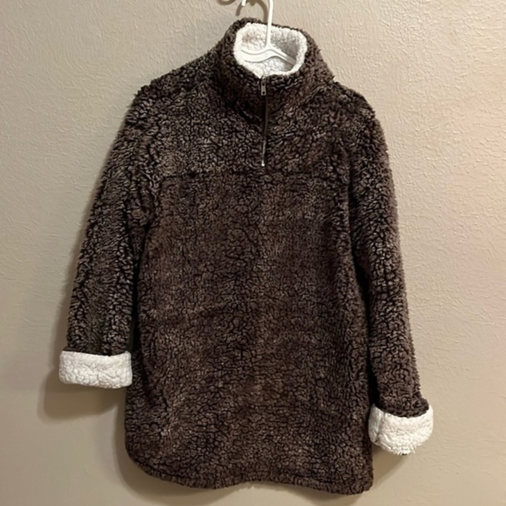 Fantastic Fawn Sherpa 1/4 Zip Pullover